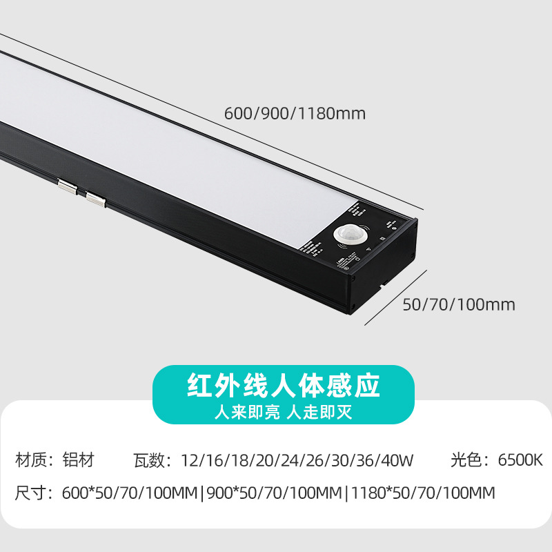 Picture of Self-Networking Sensor Garage Square Light with App Connectivity, Radar-Controlled Low-Light Parking Lot Warehouse Property Light, Garage-Specific