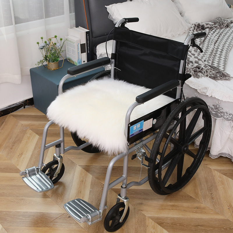Picture of Wool Wheelchair Cushion Fur Integrated Sofa Cushion Living Room Bedroom Floor Mat Thickeneded Plus Logo Chair Cushion Wholesale