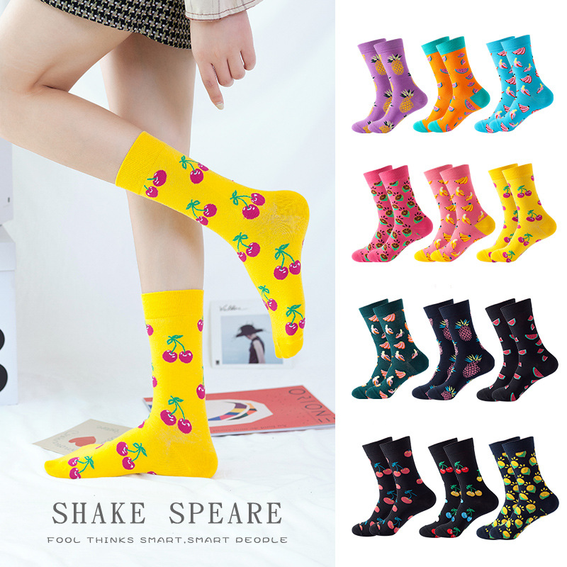 Picture of Amazon new tube socks children European and American ins wind fruit autumn and winter net red trend socks cotton manufacturers wholesale