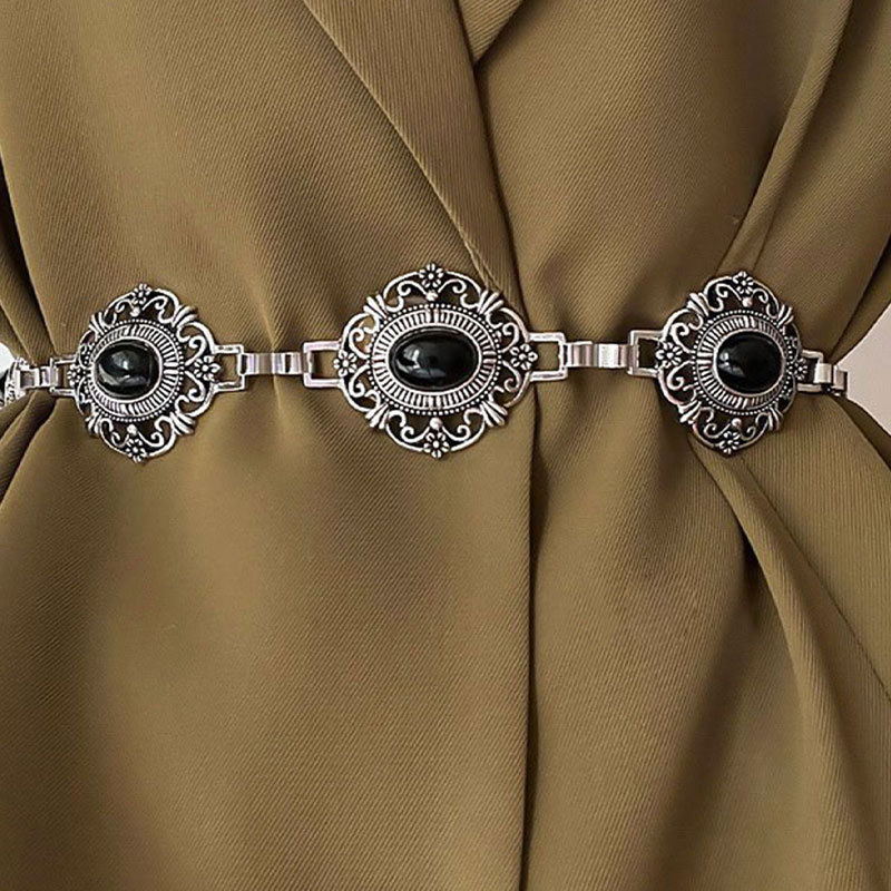 Cross-border Bohemian retro waist belt chain fashion Joker hollow waist chain clothing accessories wholesale