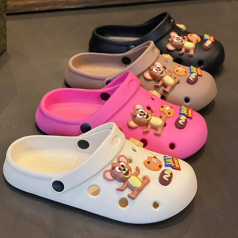 Stall hole shoes women's new outerwear summer eva height anti-slip plus size nurse couple sandals and slippers men's wholesale