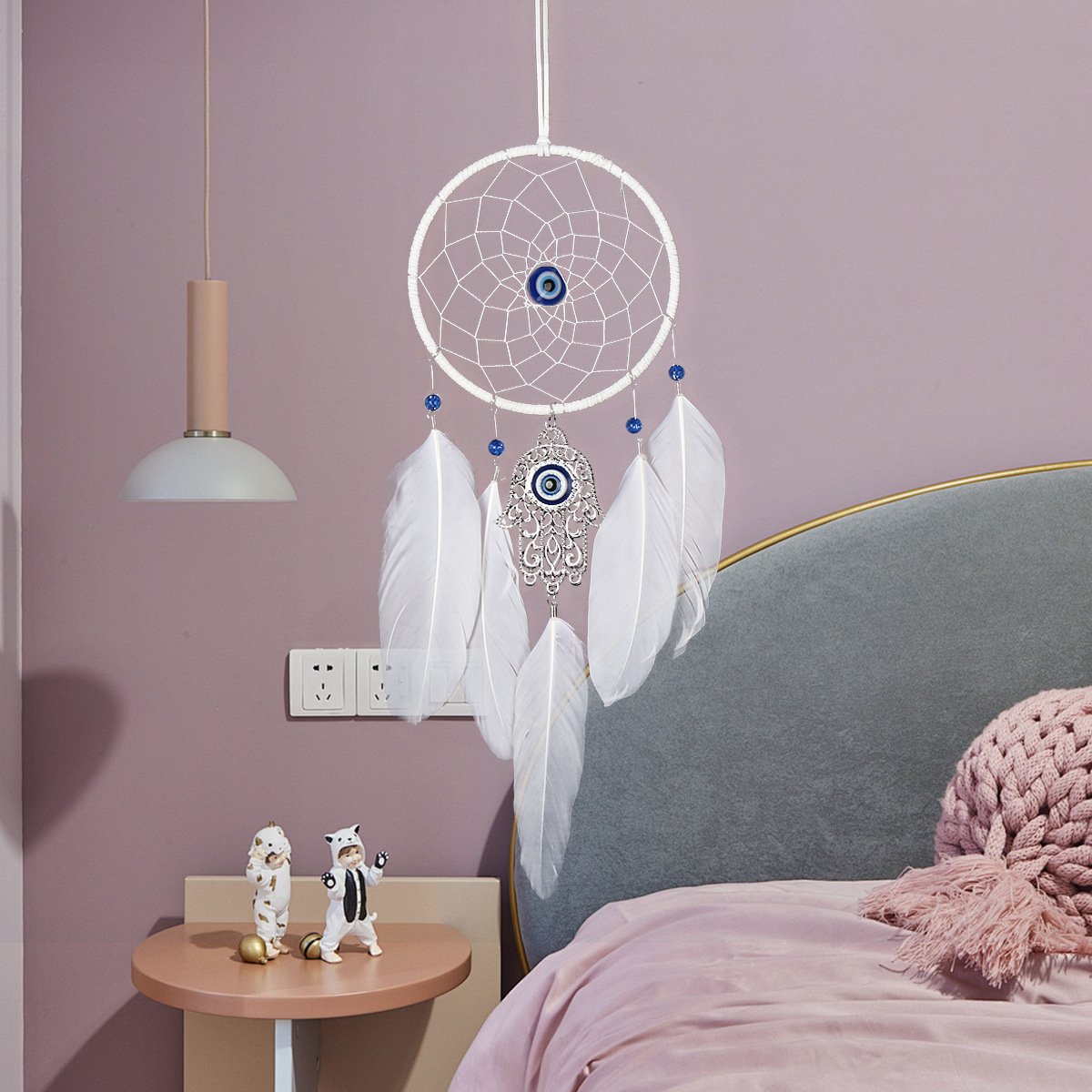 Devil's Eye Palm Pendant Dream Catcher Pendant Room Layout Hanging Ornaments Hand-woven Creative Birthday Gift