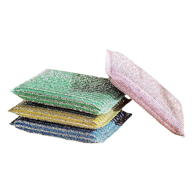 Picture of Camellia color bar gold soft scouring cloth household kitchen special sponge scouring dish cloth bowl scrubbing pan cloth oil free
