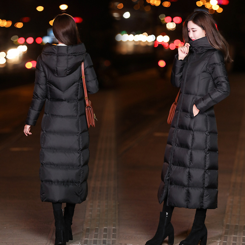 Picture of Cross-Border 2025 New Off-Season down Cotton Coat, Slim Fit, Thickened, Knee-Length Long Women's Cotton Coat, Winter Cotton Jacket