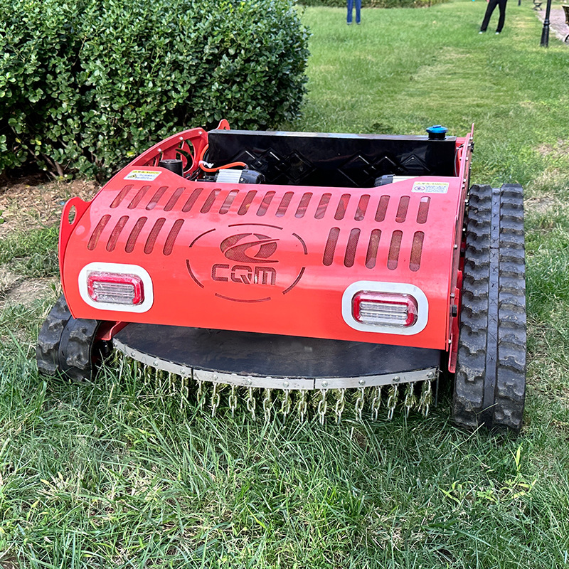Remote Control Lawn Mower Crawler Self-propelled Agricultural Automatic Weeding Machine Household Small Four-wheel Drive Grass Cracker