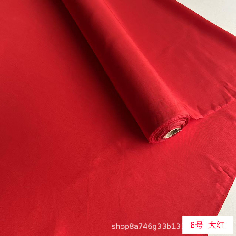 Picture of Solid Color Silk Double Palace Fabric, Crisp Mulberry Silk Double Palace Fabric, Yarn-dyed Double Palace Clothing Cheongsam Top Fabric