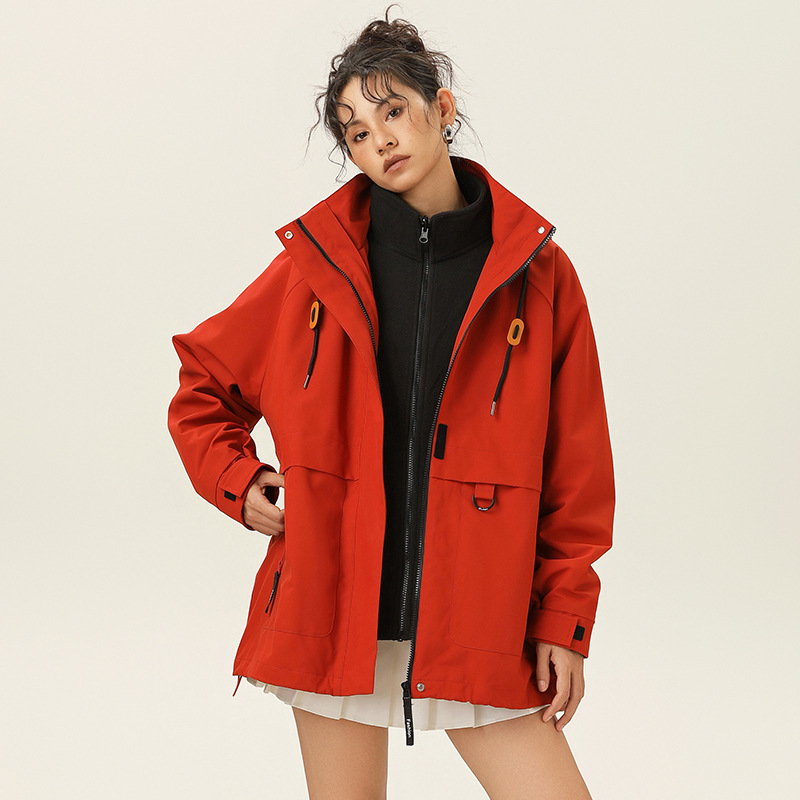 Picture of The Story of Rose Liu Yifei Huang Yimei with Light and Thin Three-in-One Outdoor Workwear Jacket Women's Mountaineering Jacket