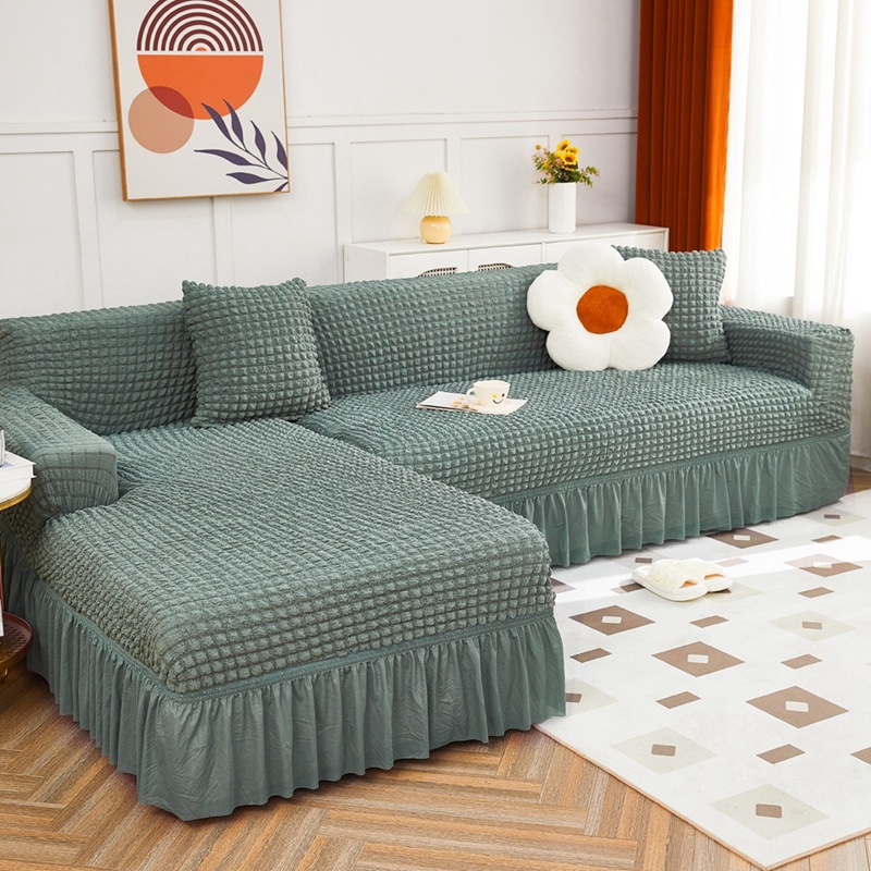 Picture of Thickened stretch seersucker lace sofa cover cover for imperial concubine single double combination sofa cover all-inclusive non-slip