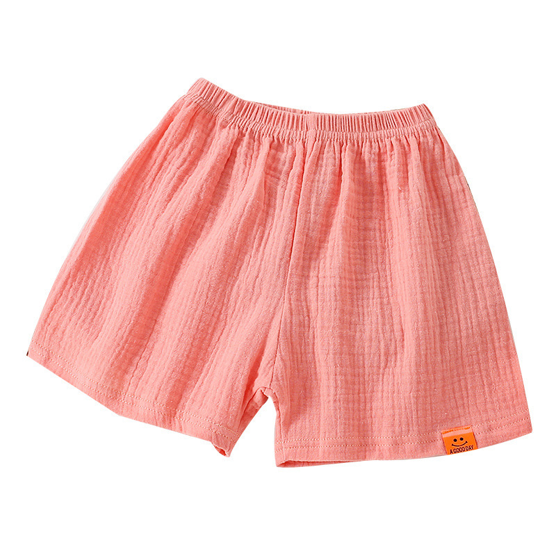 Picture of 24 summer children's shorts children's candy color cotton yarn loose casual sports shorts breathable five-point beach pants