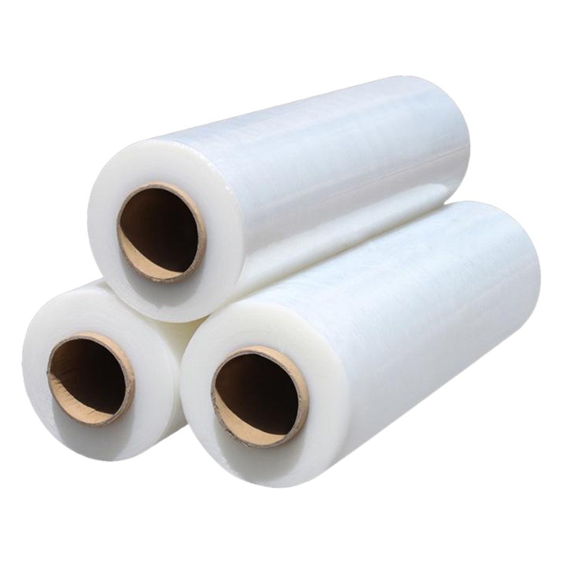 pe winding film width 50cm transparent stretch film Black packing Film 4 rolls whole box large roll industrial cling film manufacturers