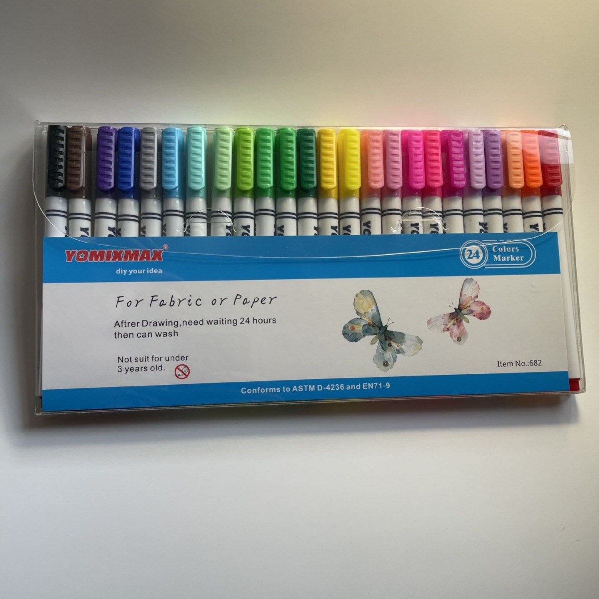 [National Day Use] 14-Color Textile Pens for Clothing, T-Shirts, Fabric, Masks, DIY Graffiti Pens, Washable Hand Painting Pens, Marker Pens