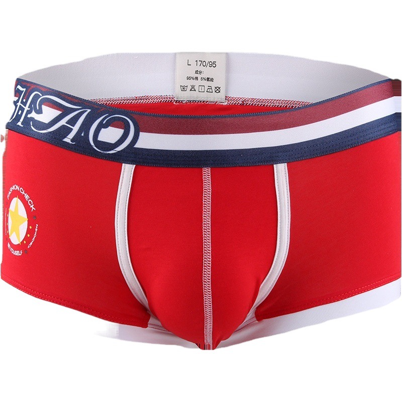 Fashionable Jess Korean Men's Underwear Men's Boxer Shorts Comfortable Breathable Cotton Sexy Boxer Shorts