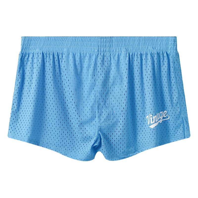 Outer Wear Men's Ice Silk Mesh Underwear Wholesale Summer Breathable Underwear Men's Pajama Pants Solid Color Arrot Pants Ice Silk