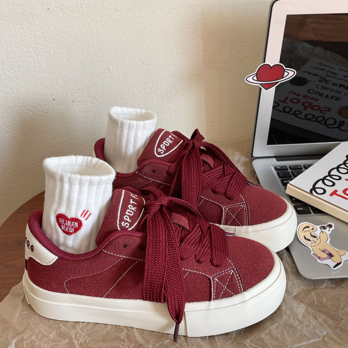 Maillard Popular Sneakers for Women 2024 New Niche Students Versatile chic Style Shoes Casual Women's Shoes Canvas Shoes