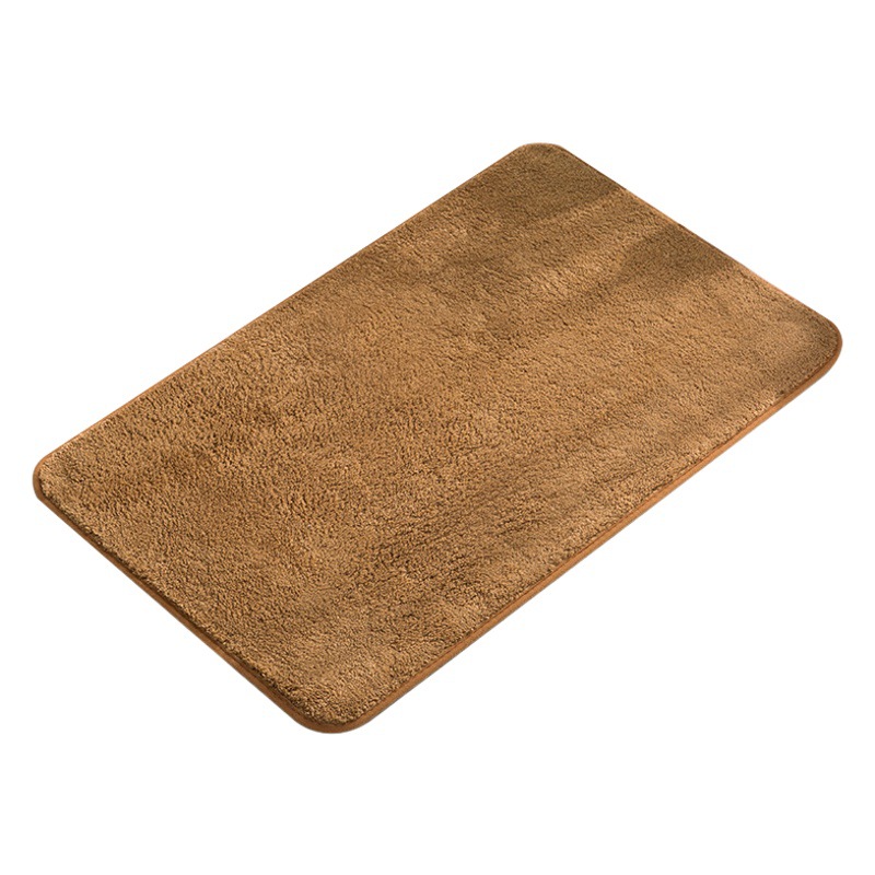 Imitation Cashmere Short Wool Mat Cake Velvet Bathroom Absorbent Mat Solid Color Simple Plush Square Mat in stock