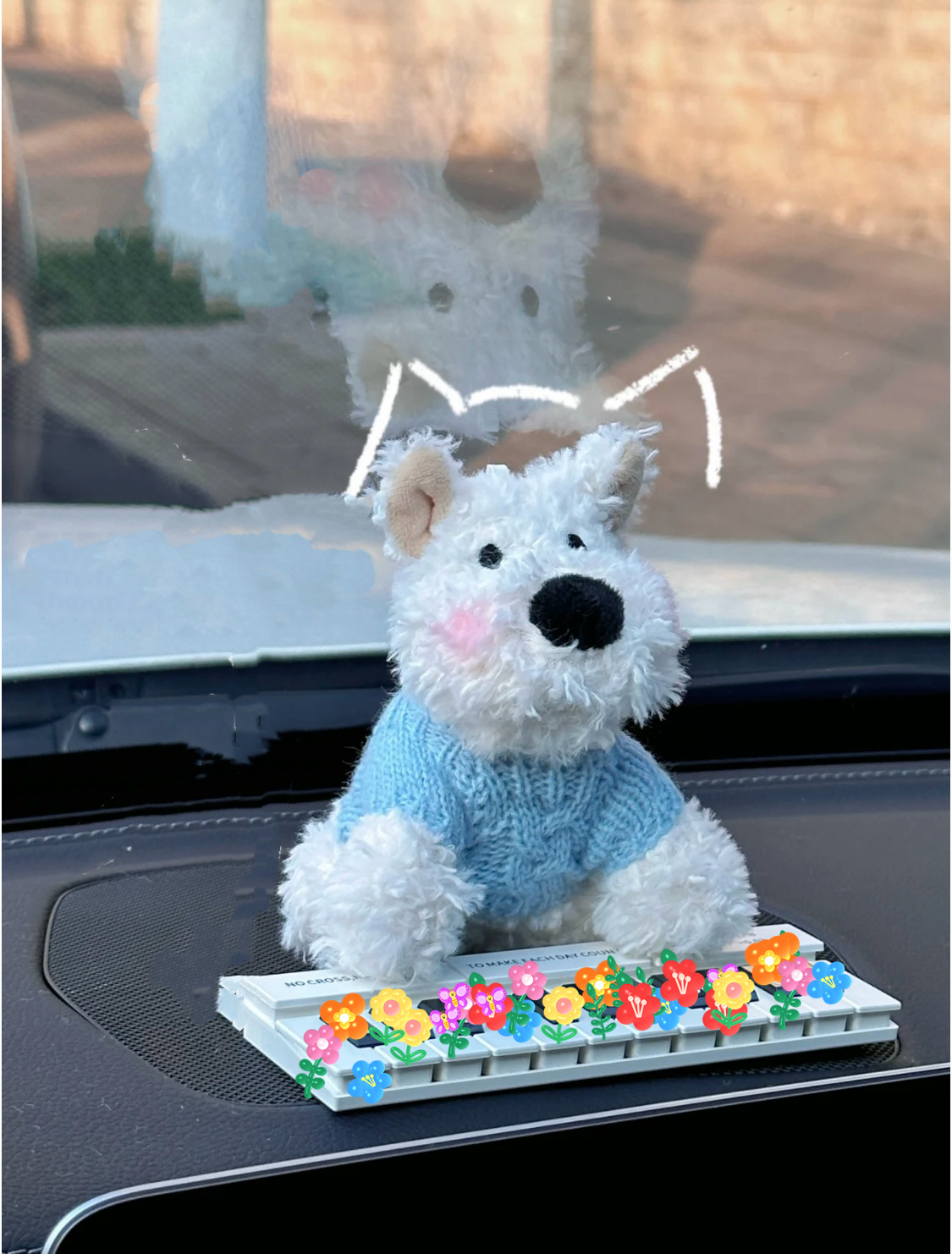 Picture of New jellycat pendant cute West Highland pendant keychain puppy bag doll plush schoolbag ornaments