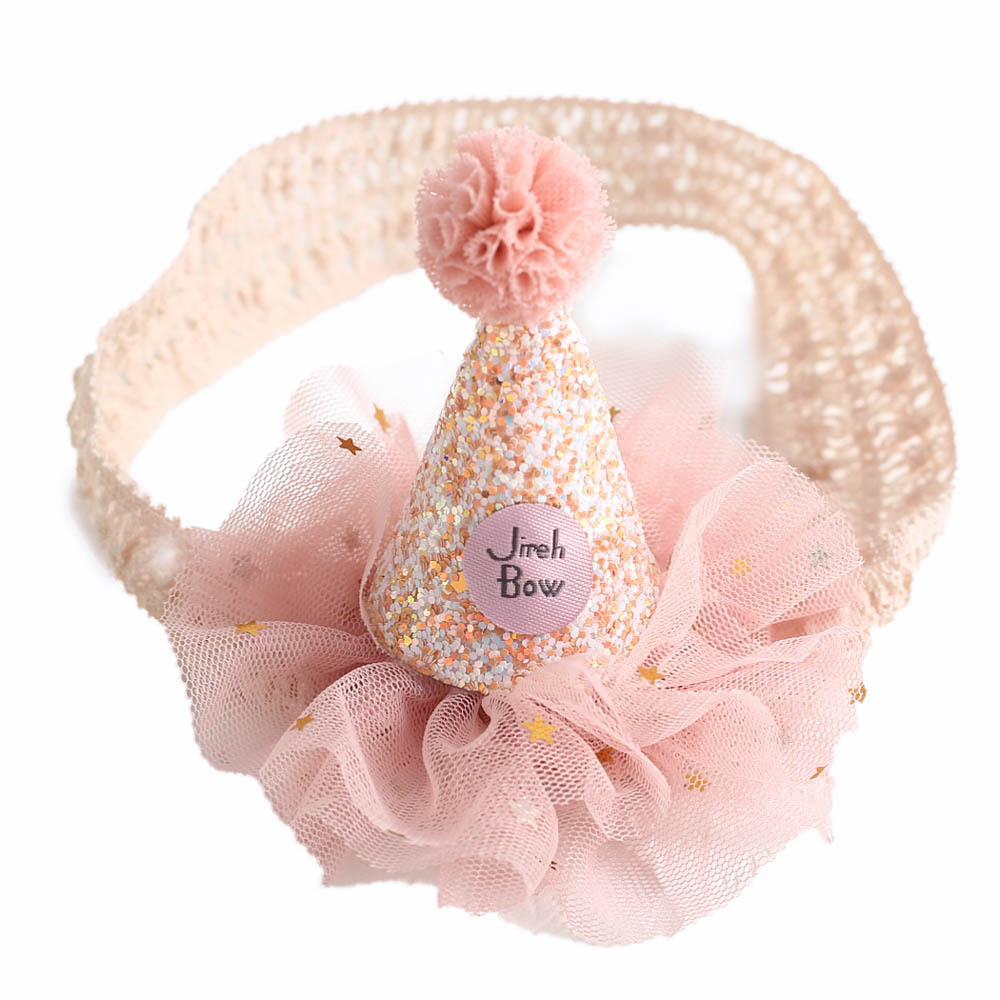 Picture of Korean Style Cute Baby Crown Small Hat Hair Band Baby Newborn Simple Centenarian Banquet Headwear