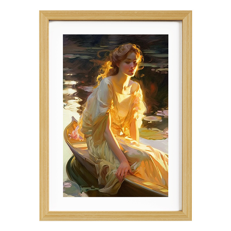 Picture of Wooden Picture Frame Photo Frame Ornament Display Stand Puzzle Mounting Wall Hanging Wooden Frame Photo Creative Puzzle Photo Frame