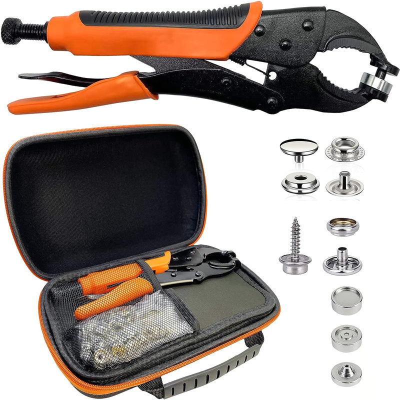 305 pieces of stainless steel screw large white buckle snap clamp suit installation kit metal snap clamp