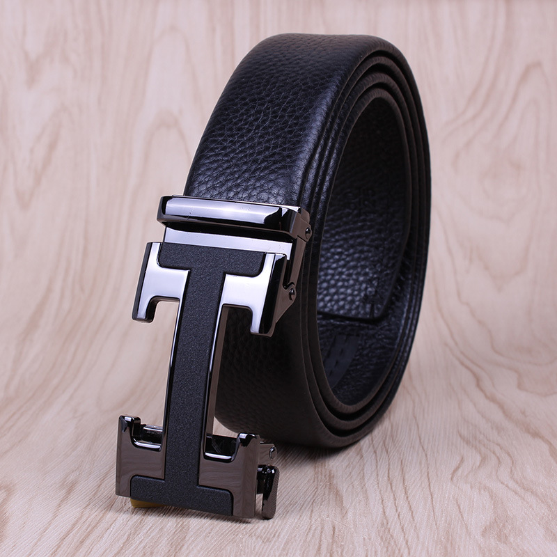Picture of Men's Belt Leather High-end Automatic Buckle Casual Men's Cowhide Belt Men's Trousers Belt Men's Wholesale