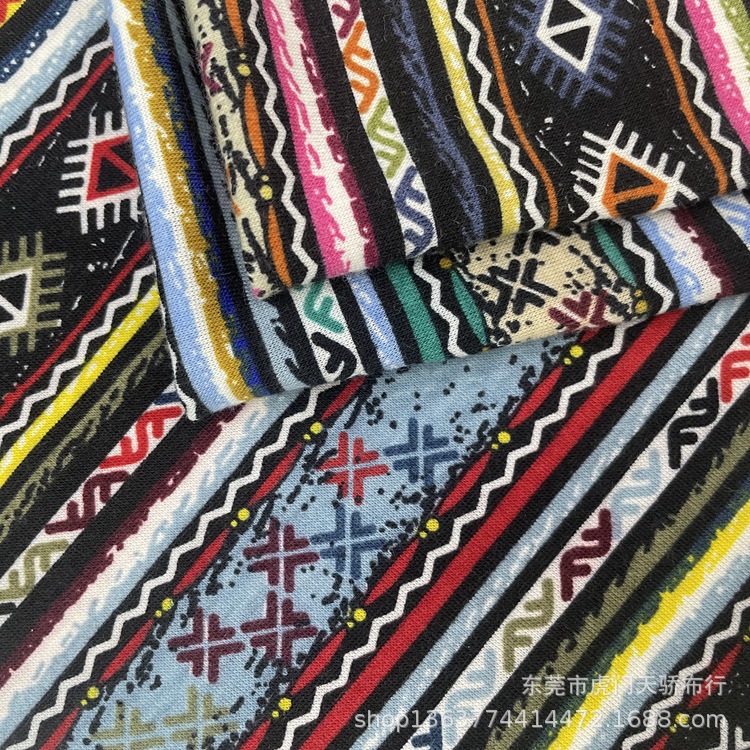 Knitted Polyester Single-Sided Jersey Printing 170g 32 Count Imitation Cotton Pull Frame Jersey Printing Jewelry Clothing T-Shirt Fabric