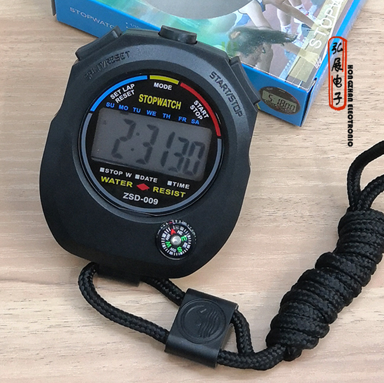 Stopwatch Timer 0.45kg Multi-Function Outdoor Fitness Digital Stopwatch Timer Competition Track and Field Stopwatch