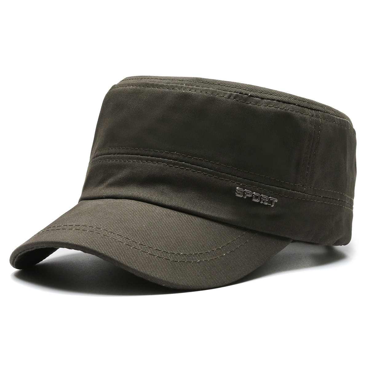 Picture of Four Seasons New Style Hat Men's Casual Twill Cotton Flat Cap Simple Flat Cap Elegant Sunshade Baseball Cap
