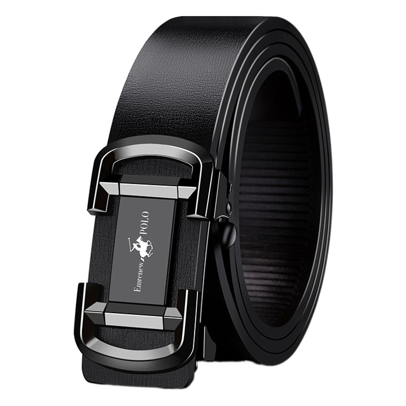 Ample Paul Belt Men's Genuine Leather Automatic Buckle Belt Business High-end Pure Cowhide Belt Men's Belt
