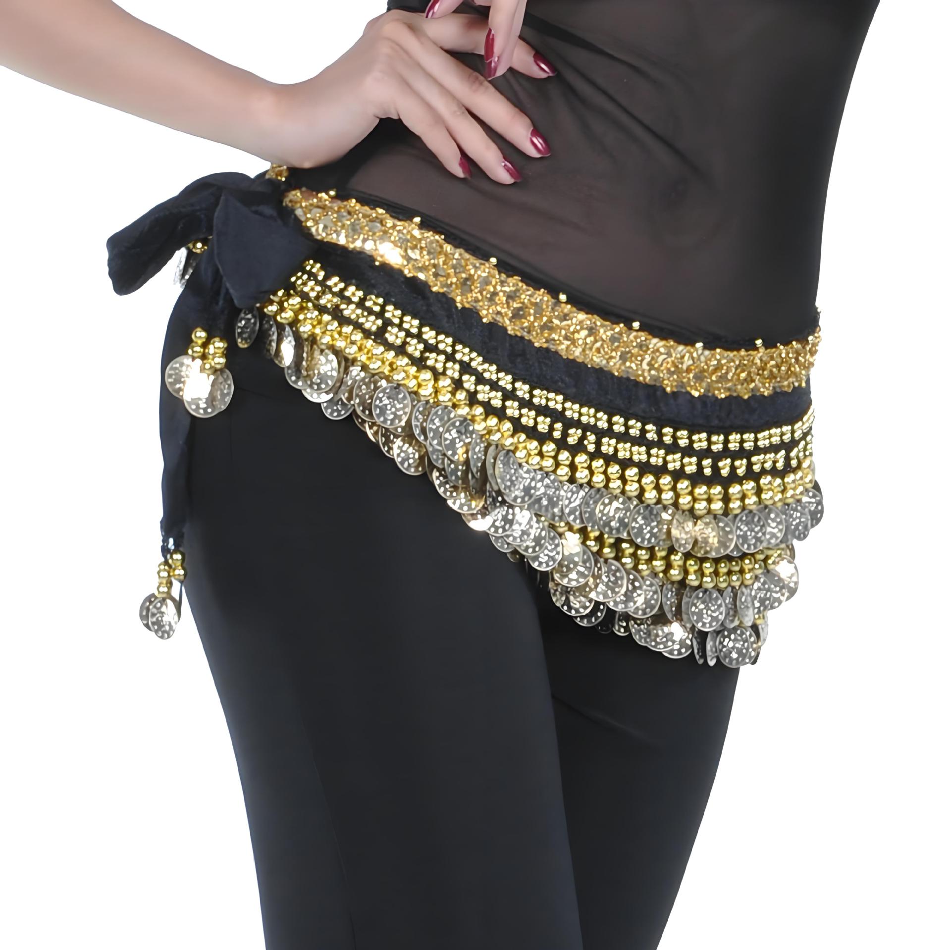 Picture of 248 Currency Belly Dance Waist Chain Belly Dance Ordinary Waist Chain Practice Belly Dance Belt Waist Towel