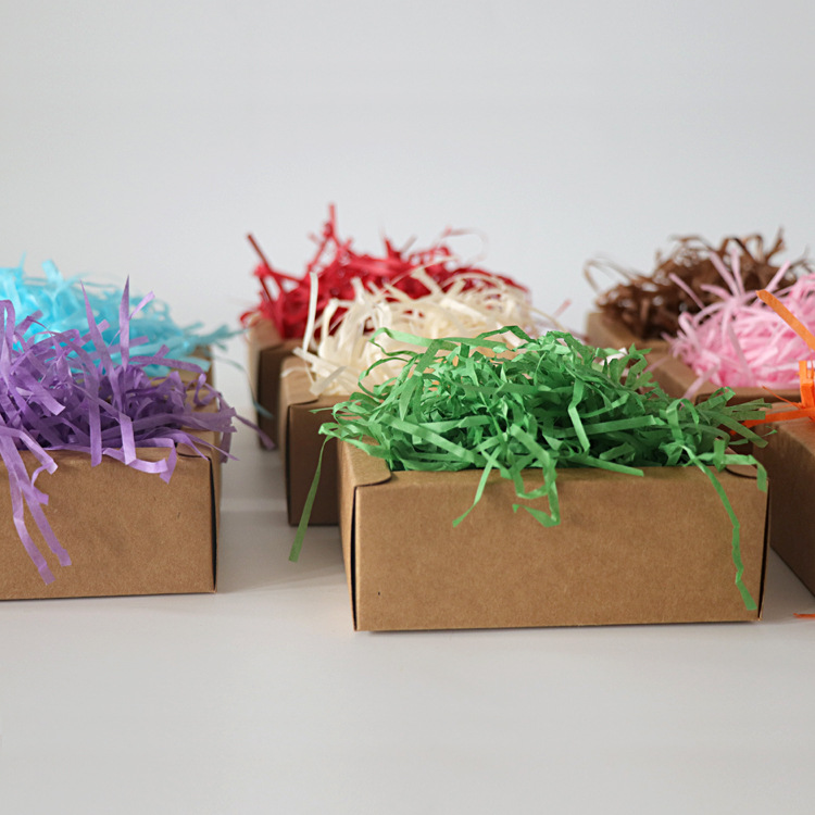 Picture of Lafite Grass Color Shredded Paper Shredded Candy Box Gift Box Filler Decoration Gift Box Shockproof Supplies Multi-color Optional