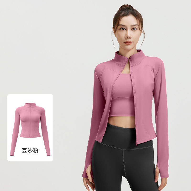 Picture of Juyitang's New Nude Yoga Jacket Slimming Breathable Running Fitness Sports Jacket for Women