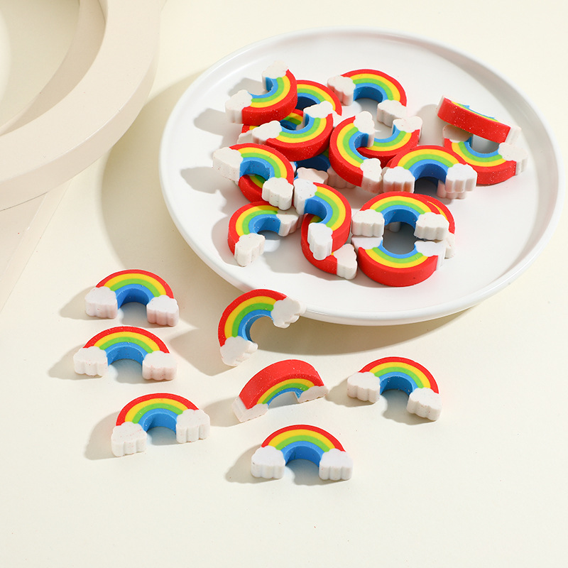 Picture of Rainbow eraser cross-border set gift colorful creative cartoon eraser children stationery eraser wholesale