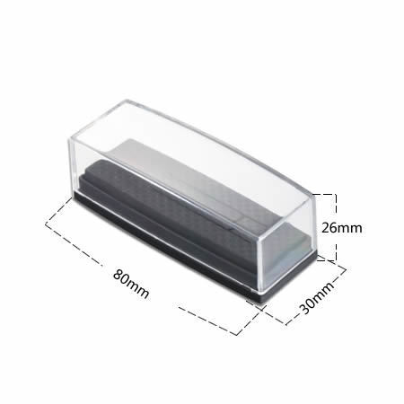 Picture of YB bean spot 50x 8mm Amazon explosions simple laser LOGO personality lettering tie clip