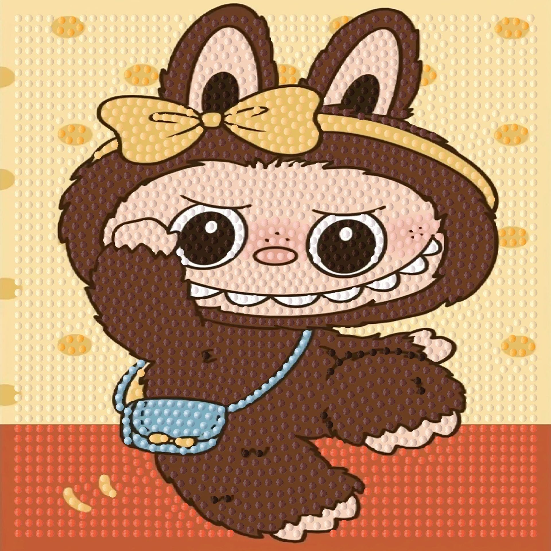 Picture of Original God New Diamond painting children student diy handmade diamond material package with frame Cartoon Cartoon educational toys