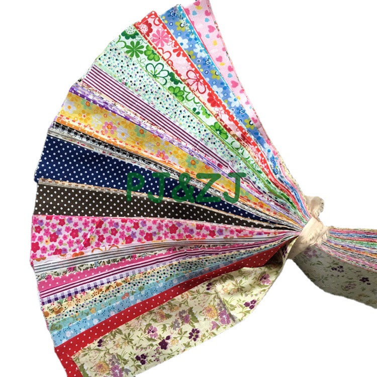 Picture of DIY handmade flower cloth wholesale cotton patchwork group 5*50cm multicolor cotton handmade floral cloth