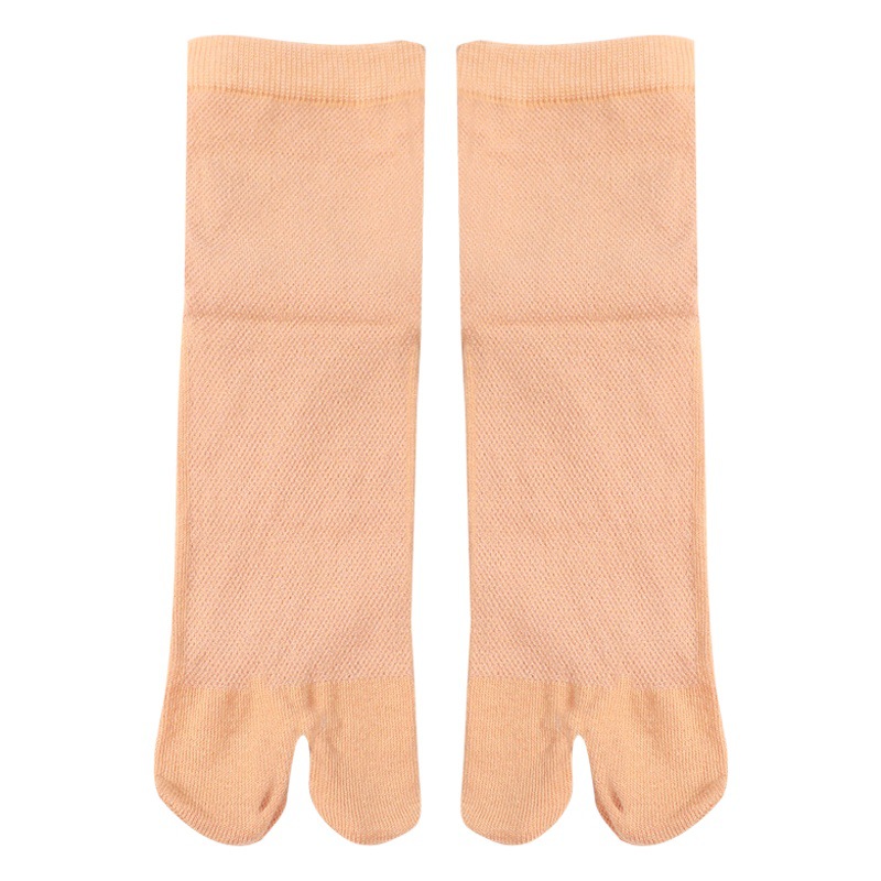 Mesh Summer Mid-tube Two-finger Socks Toe Socks Cotton Two-finger Socks Cotton Four-season Thin Two-toe Socks Pig's Foot Socks for Women