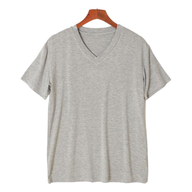 Modal Men's T-Shirt Short-Sleeved Round Neck Loose Old Man's Shirt Thin Half-Sleeved Large Size Men's Summer Sweatshirt for the Elderly