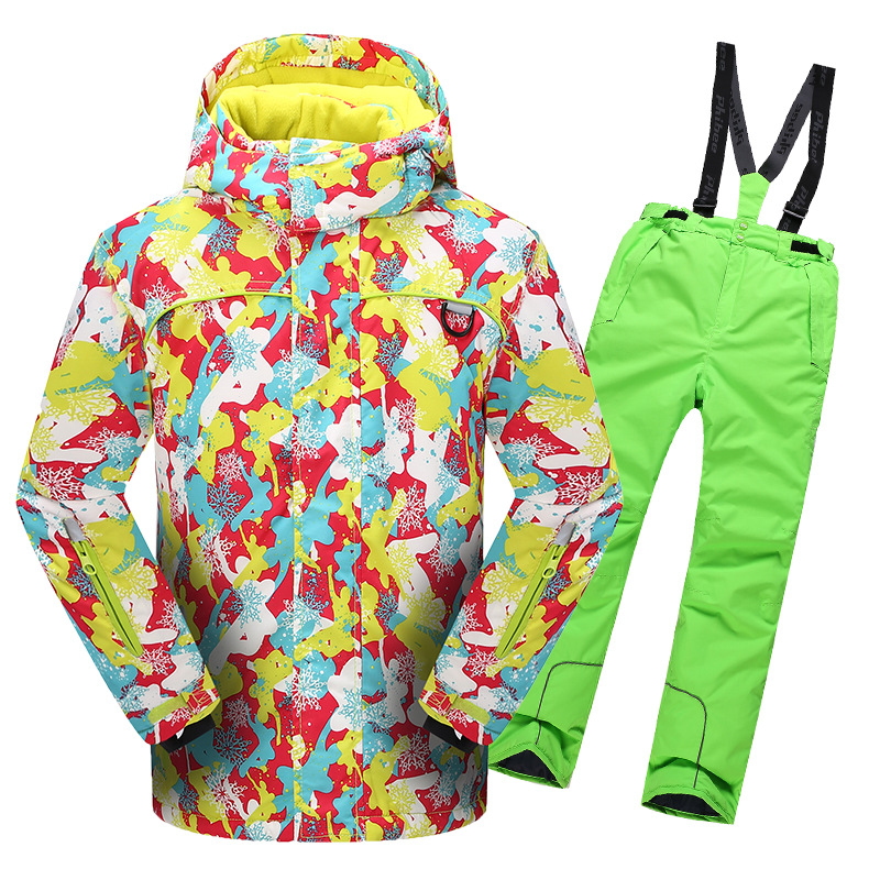 Picture of Cross-border e-commerce Phoebe Elephant Children's Ski Suit Warm Jacket Outdoor Thickened Waterproof for Boys and Girls