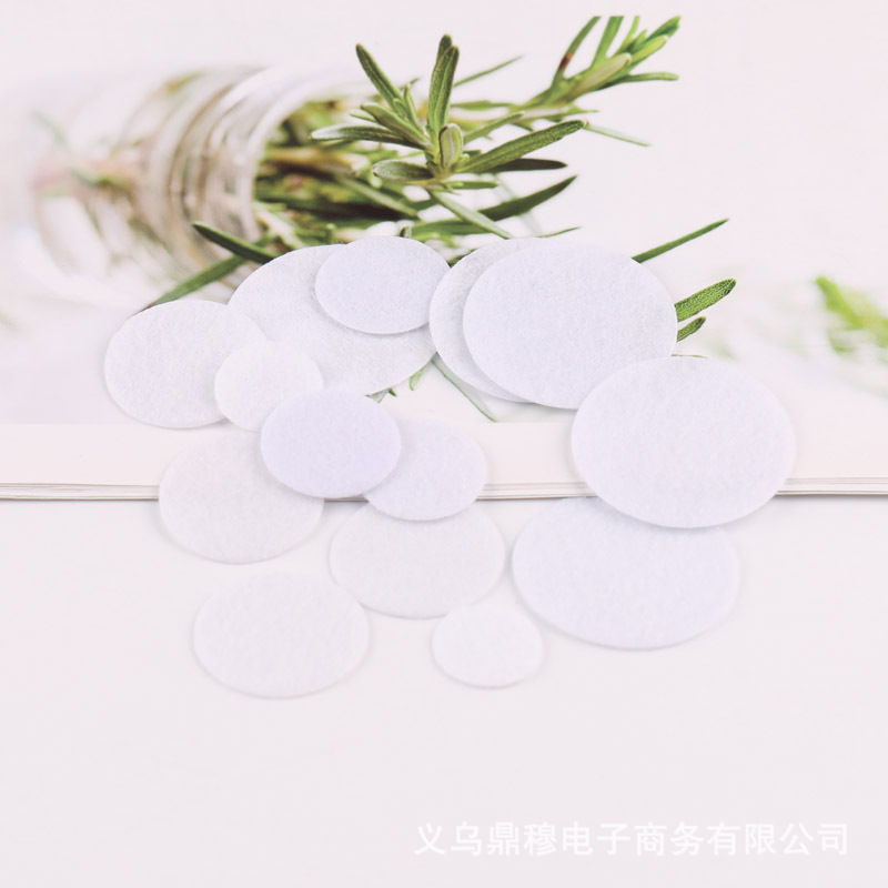 Picture of DIY Headwear Accessories Gasket Film Round Black and White Color Non-woven Felt