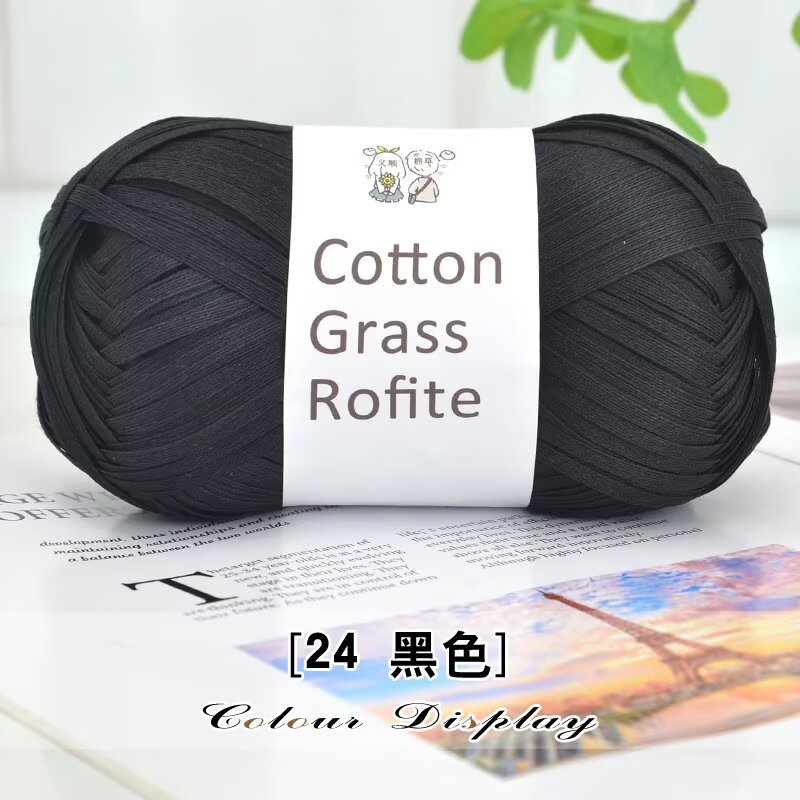 Picture of New Cotton Straw Raffia Paper Straw Hook Hat DIY Special Thread Summer Hat Handmade Straw Bag