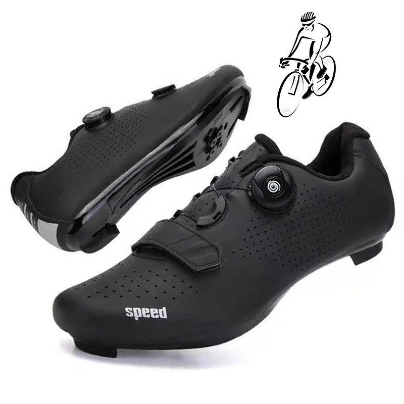 New Road Lock Shoes Cycling Shoes Mountain Lock Shoes Bicycle Shoes Outdoor Booster Bicycle Shoes Hard Sole Sneakers