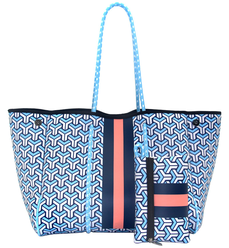 Picture of Diving Material Perforated Beach Bag European and American Fashion Portable Shoulder Strap Mother Bag Outdoor Casual Bag Portable Women's Bag for Women