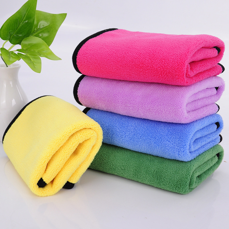 Picture of Car Wash Towel Thickeneded Absorbent Car Towel Double-Sided Coral Velvet Encrypted Rag Large Car Wash Cloth Car Wipe Towel