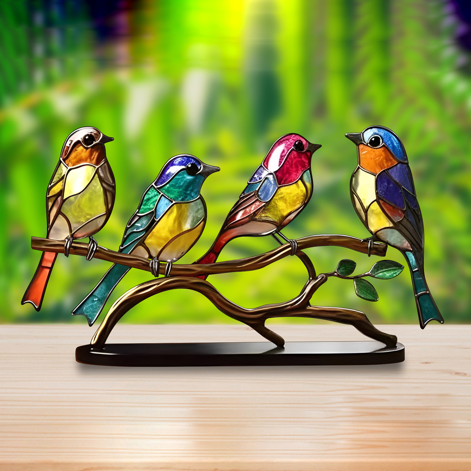 Amazon flower bird pendant home decoration European style decoration acrylic home decoration wholesale