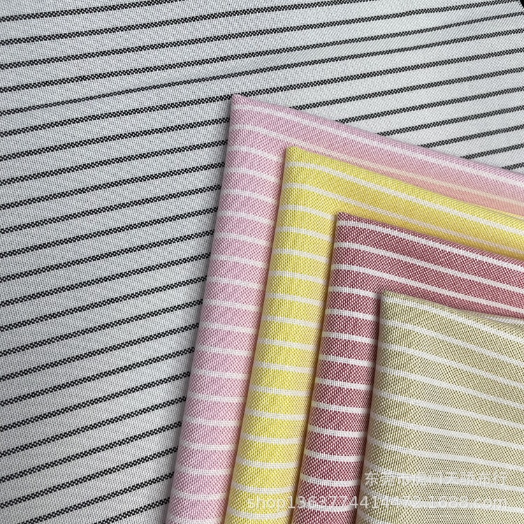 Woven TR Oxford woven 0.5*0.1cm yarn-dyed stripe spring and summer shirt dress toy yarn-dyed stripe cloth