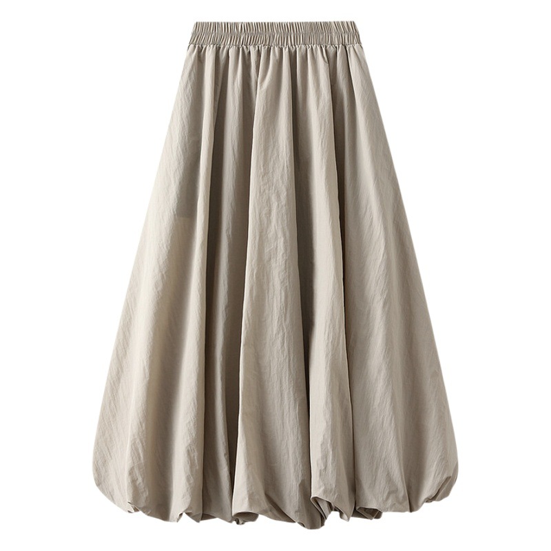 2024 Europe and the United States cross-border summer new high waist slim flower bud skirt lantern skirt skirt long A- line skirt for children