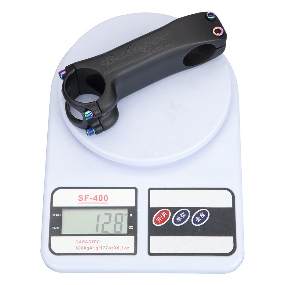 BALUGOE mountain bike carbon fiber road bike handle riser plus or minus -6-17 degree handle