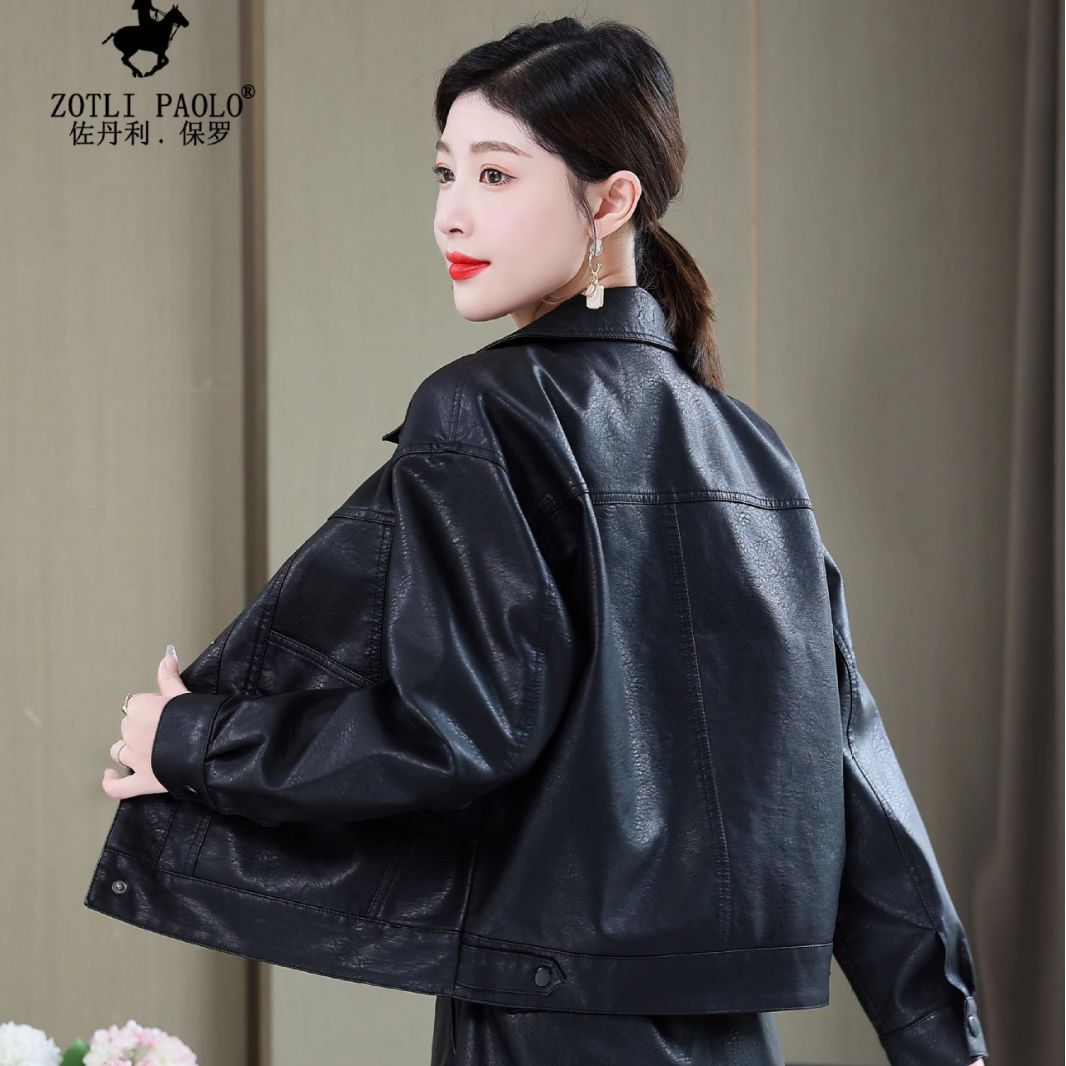 Picture of ZOTLI PAOLO/zodanli Paul washed leather large pocket design fashion motorcycle leather coat main-318