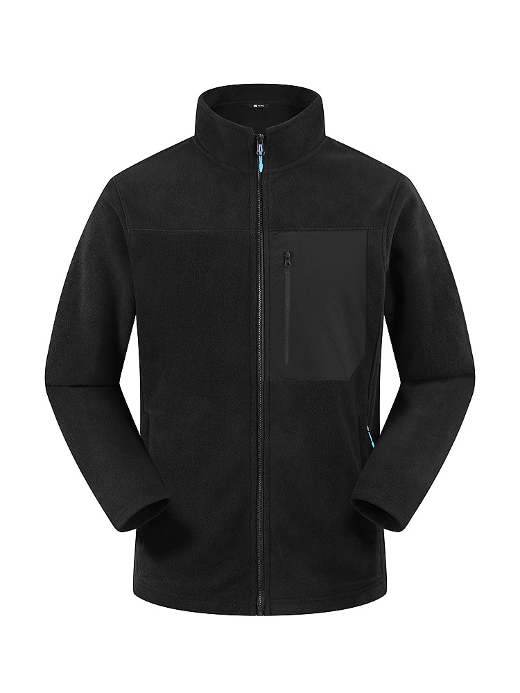 2025 Fall/Winter New Fleece Jacket Men's Liner Fleece Thickened Double-Sided Fleece Outdoor Polar Fleece Cardigan Sweatshirt Women's