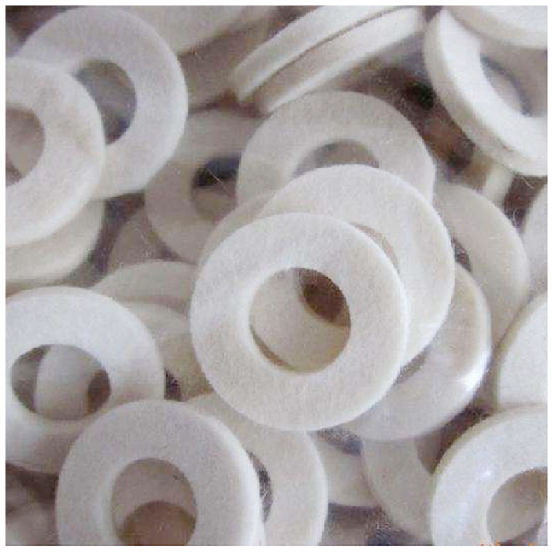 Industrial felt ring gasket mechanical and electronic oil absorption felt parts processing all kinds of felt accessories high temperature resistant wool pad